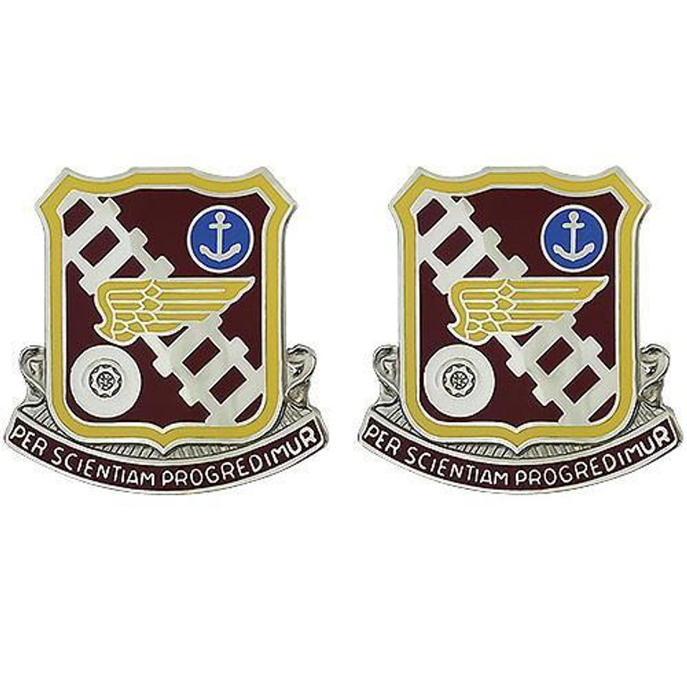 Transportation Center and School Unit Crest (Per Scientiam Progredimur)