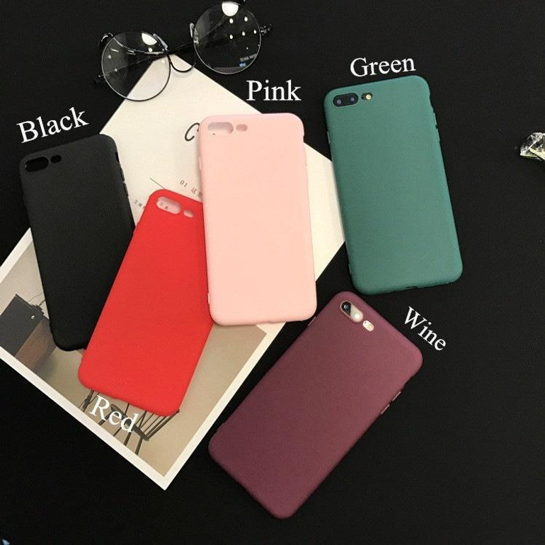 Colorful Frosted Scrub Cases for iPhone 6/7/7 Plus 8 8 Plus/X