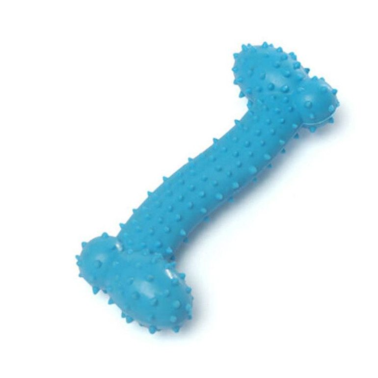 Color Random!Resistant To Bite Bone Dog Puppy Molars Rubber Ball Play For Teeth Training Thermal Plastic Rubber TPR Pet Dog Toys
