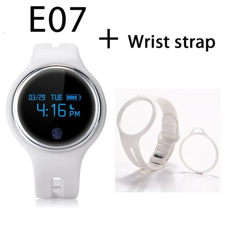 Makibes E07 Bluetooth 4.0 Sports Smart Bracelet IP67 Waterproof Fitness Tracker Smart Band Call Reminder for Android iOS