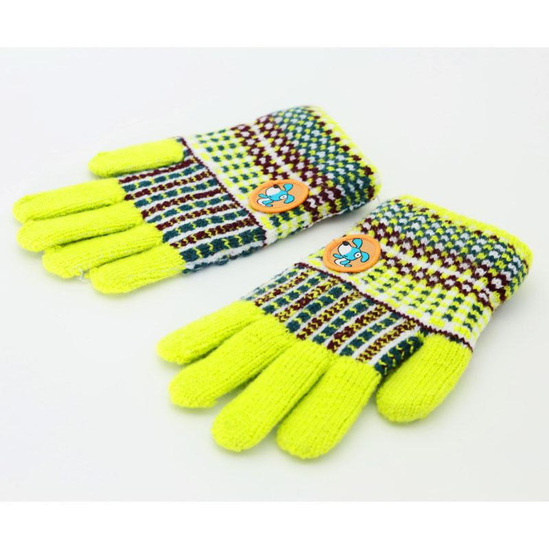 Magic gloves Stretchy cartoon Mittens Children Girls Boys Kids Knitted Gloves Winter Warmer 4 color