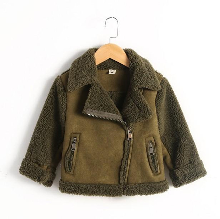 New Girls And Boys Coats Winter Fur fleece jackets Unisex kids Outwear Girls Jacket 7CT069