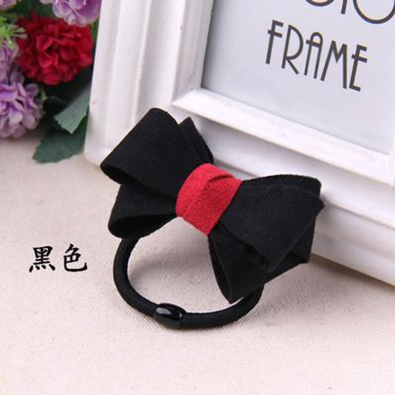 New Korean Cute Suede Cloth Black Hair Bows Hair Rope Headbands For Women Elastic Hair Bands Girls Rubber Bands Hair Accessories New Korean Cute Suede Cloth Black Hair Bows Hair Rope Headbands For Women Elastic Hair Bands Girls Rubber Bands Hair Accessories