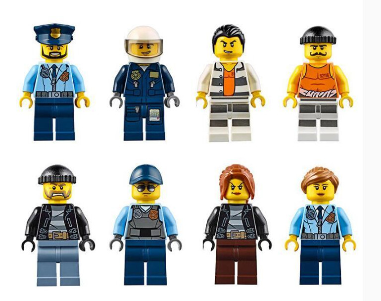 New Model building kits compatible with lego City Series Prison island 815pcs 3D blocks Educational toys hobbies for children