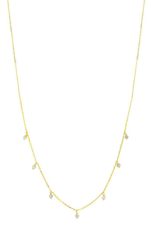 Beaded charm chain choker