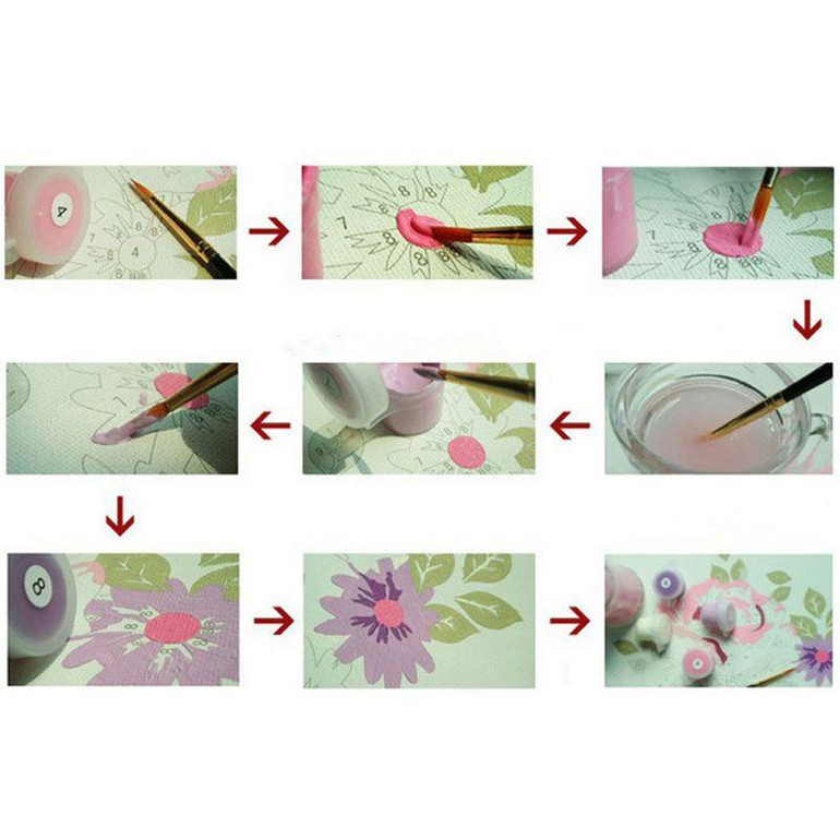 Unframed Deer Animals DIY Painting By Numbers Kits Drawing Painting Picture On Canvas For Home Decoration Unique Wall Artwork