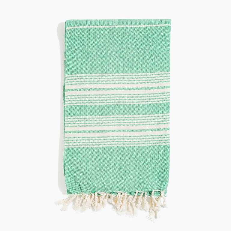 Turkish Pestemal Towel in Green