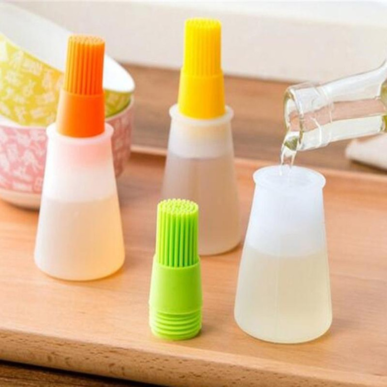 High Quality Portable Flapjack Barbecue Oil Brushes Silicone Baking Kitchen Oil Brush