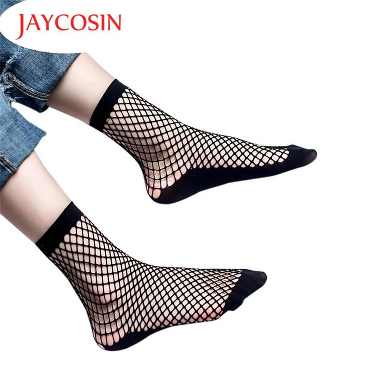 Socks Kancoold Coolbeener Socks Women Sexy Lace Fishnet Net Plain Top-Ankle Short Socks Stylish Drop Shipping