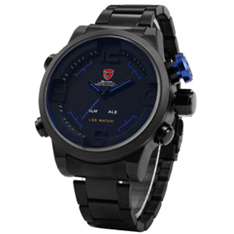 Men sports watches Army Military Wristwatches digital calendar LED steel Reloj Hombre