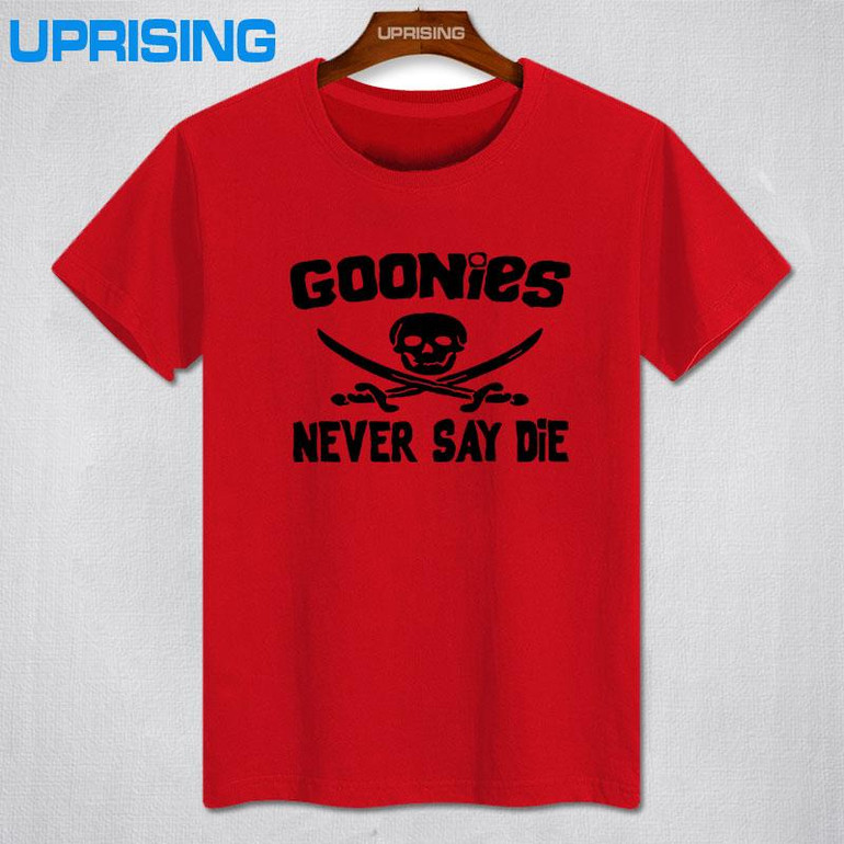 GOONIES NEVER SAY DIE T Shirts Men Hip Hop Man Rock T-Shirt Cotton O Neck Mens Casual Short Sleeves Tops Tees Free Shipping