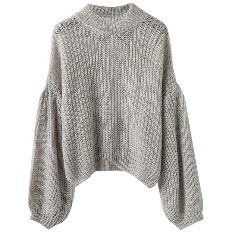 FATIKA 2017 New Fashion Women's Sweaters And Pullovers Lantern Sleeve Turtleneck Knitted Sweaters Casual Loose Jumper Tops FATIKA 2017 New Fashion Women's Sweaters And Pullovers Lantern Sleeve Turtleneck Knitted Sweaters Casual Loose Jumper Tops
