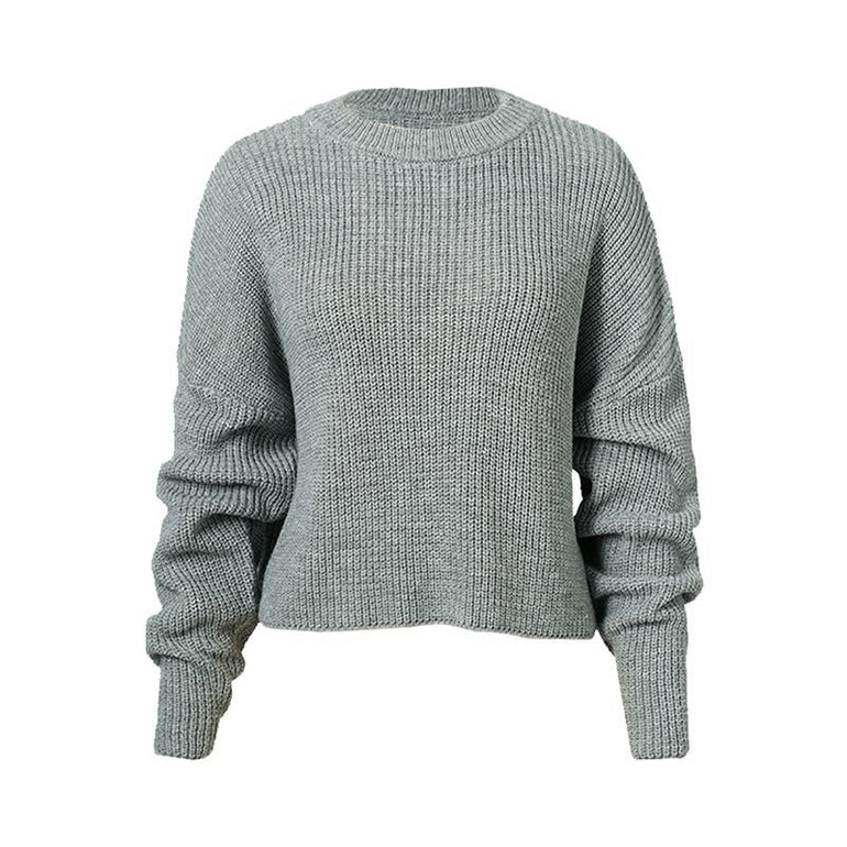 FATIKA 2017 Autumn Women Blouse Casual O-Neck Loose Batwing Long Sleeve Tops Shirts Sweater Jumper Pullovers