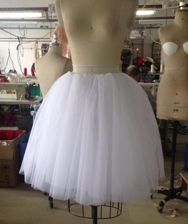 New Puff Women Chiffon Tulle Skirt White faldas High waist Midi Calf Chiffon plus size Grunge Jupe Female Tutu Skirts