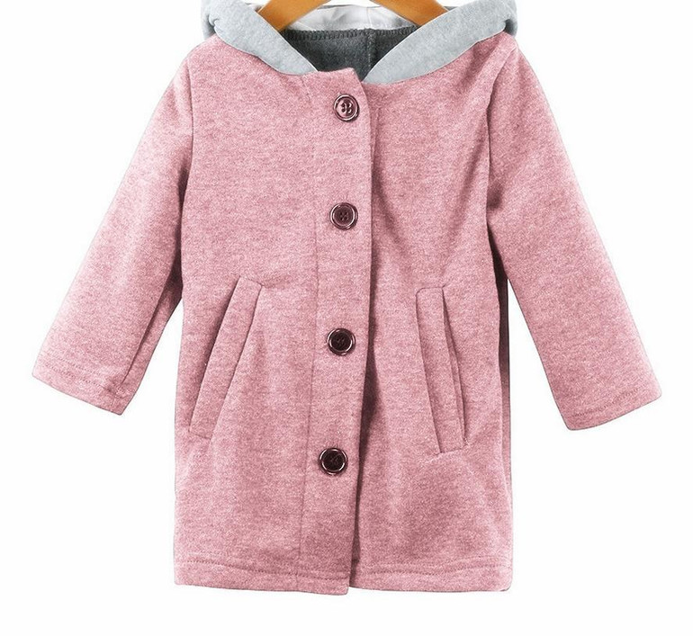 BKLD Kids Warm Jacket Outerwear &amp; Coat Children Clothing Cute Rabbit Ear Hooded Baby Girls Coat New Autumn Winter Baby Boys Coat