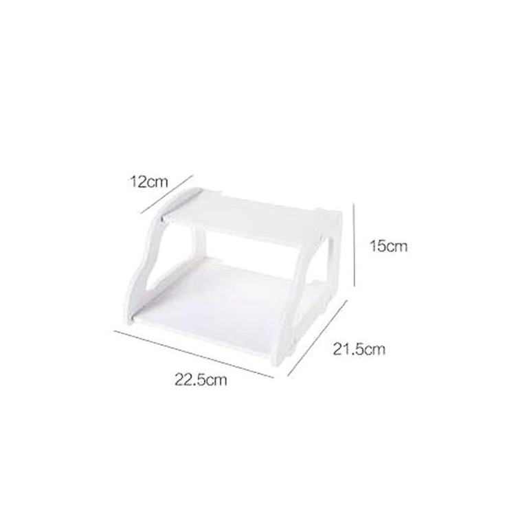 Urijk White TV Set Top Shelf Router Set-top Box Telephone Storage Rack Wall Shelf Storage Holders Living Room Home Storage