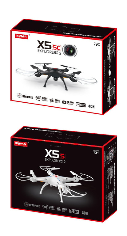Updated Syma X5C X5C-1 2.4G 6 Axis Headless Mode GYRO RC Quadcopter RTF RC Helicopter with 2.0MP HD Camera