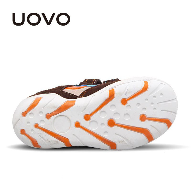 UOVO 2018 Spring Infant Boy Shoes Fashion Flat Kids Casual Sneaker Breathable Hook-And-Loop Boys Running Shoes Size 29#-36#