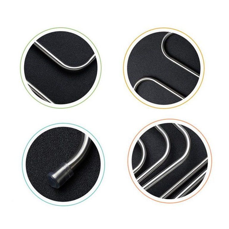 BAKINGCHEF Multi-function 5 Layers Pants Hanger Rack Trousers Clothing Home Storage Organizer Accessories Supplies Gear Stuff