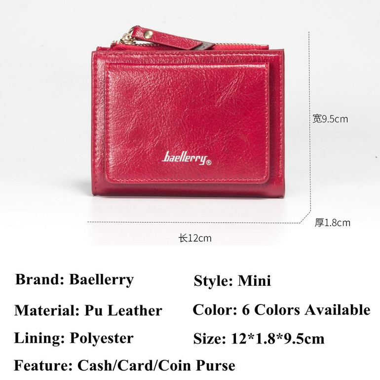 Baellerry Wallet Female Leather Wallet Women Purse Famous Brand Women Wallets Small Purses Card Holder carteira feminina WWS074 Baellerry Wallet Female Leather Wallet Women Purse Famous Brand Women Wallets Small Purses Card Holder carteira feminina WWS074