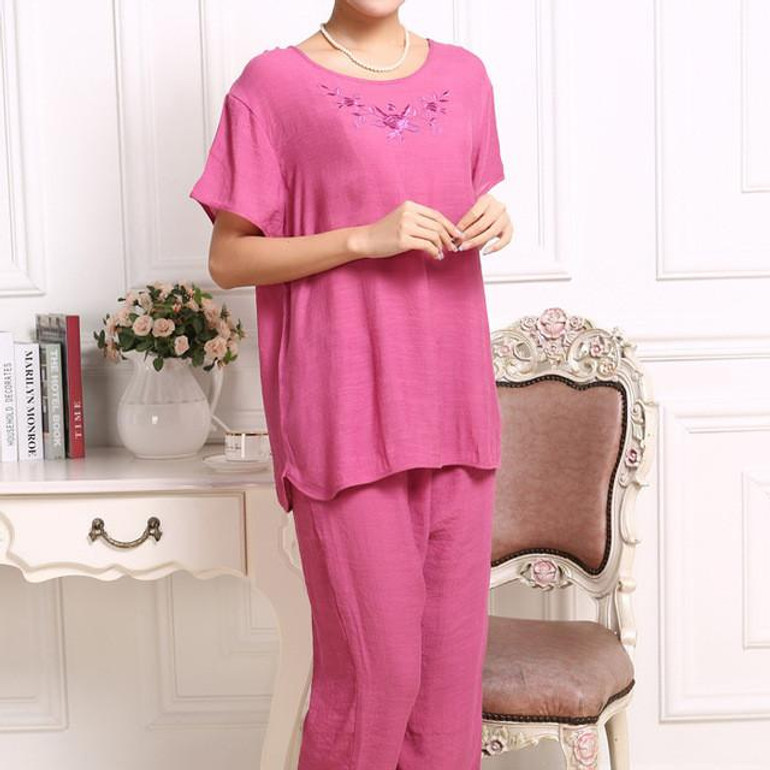 Hot Fashion Women Pajamas Summer 2017 Brand Ladies Large size Short Sleeve Cotton Pajamas Sets Pyjamas Women 20056 Hot Fashion Women Pajamas Summer 2017 Brand Ladies Large size Short Sleeve Cotton Pajamas Sets Pyjamas Women 20056