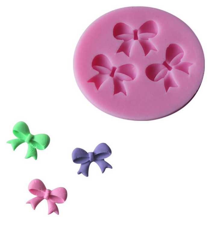 Small Size Bow Tie Shape Silicone Moulds For Baking,Jelly,Chocolate,Lace Moulds C038