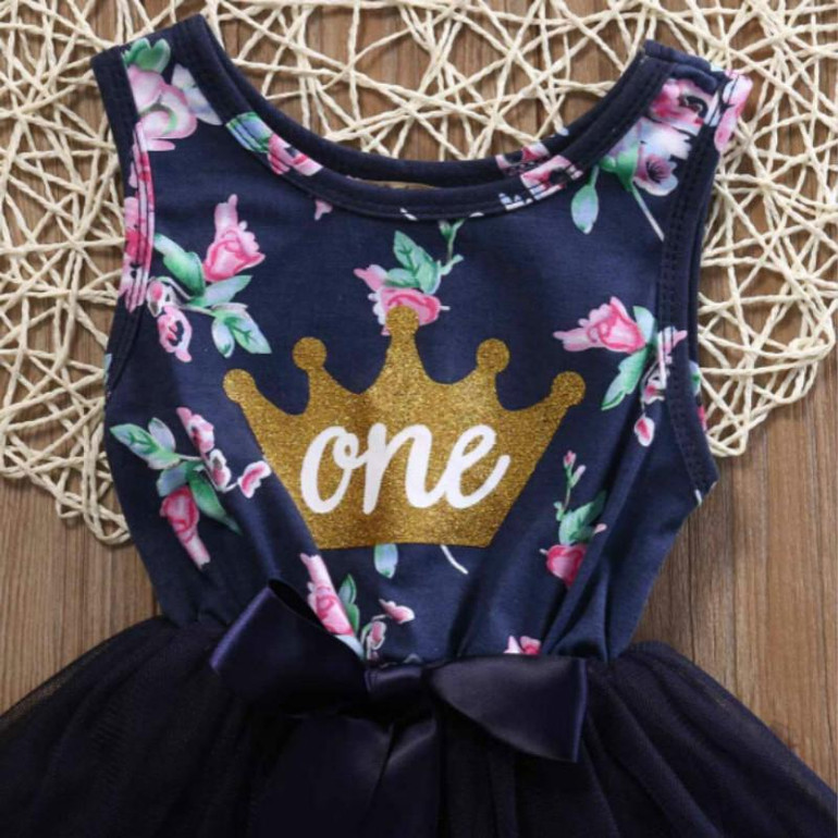FOCUSNORM 2017 Newborn Baby Girls Dress Lace Floral Sundress Summer Ruffle Tulle Party Dress Clothes 0-24M