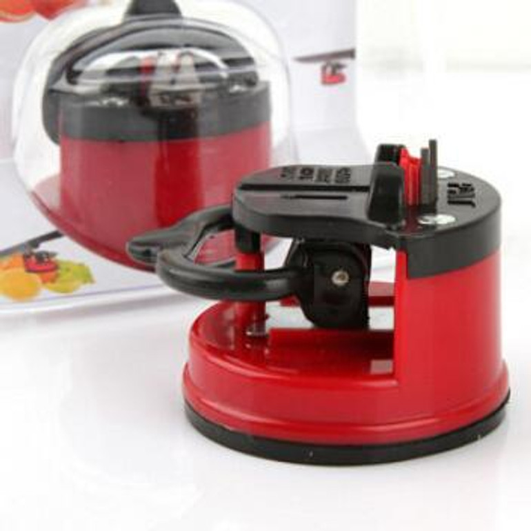 tungsten steel Knife Sharpener with suction pad Scissors Grinder Secure Suction Chef Pad Kitchen Sharpening Tool