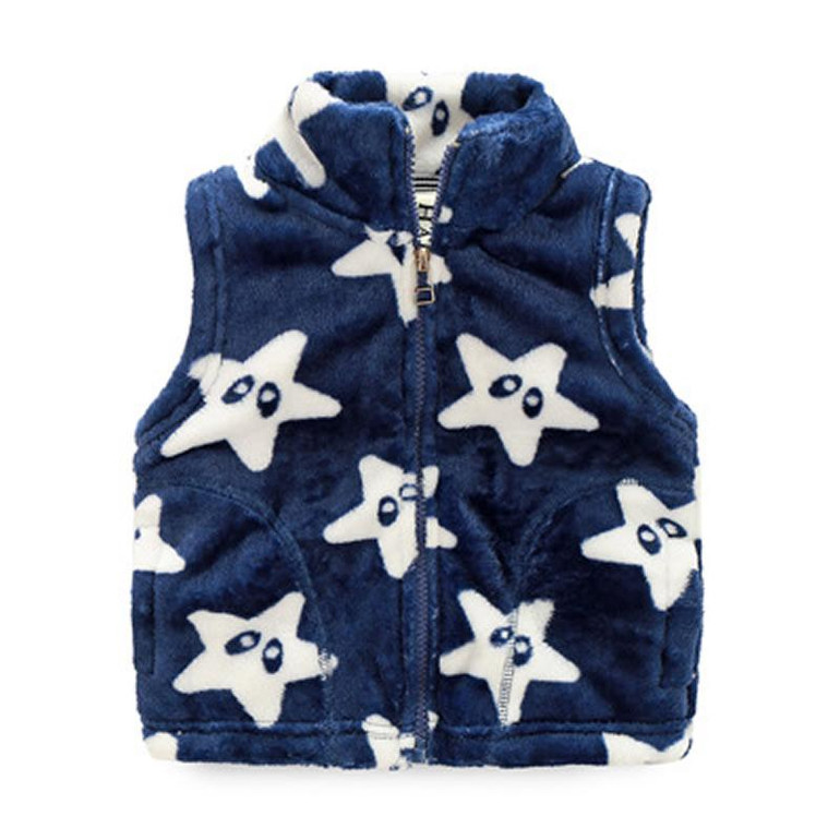 Fleece Baby Vest Autumn Striped Fashion Kids Waistcoat For Toddler Girl Boy Children Zipper Vests Casual Boys Outerwear &amp; Coats