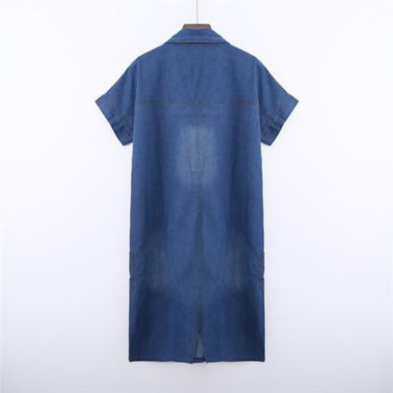 High Quality 2017 Summer Denim Dress Women Clothing Plus Size 3XL Women Jeans Dress Elegant Casual Cowboy Dresses vestidos