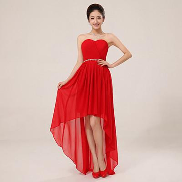 High Low Cocktail Dresses New Grace Crystal Dress Formal evening Party gown Vestido de noiva