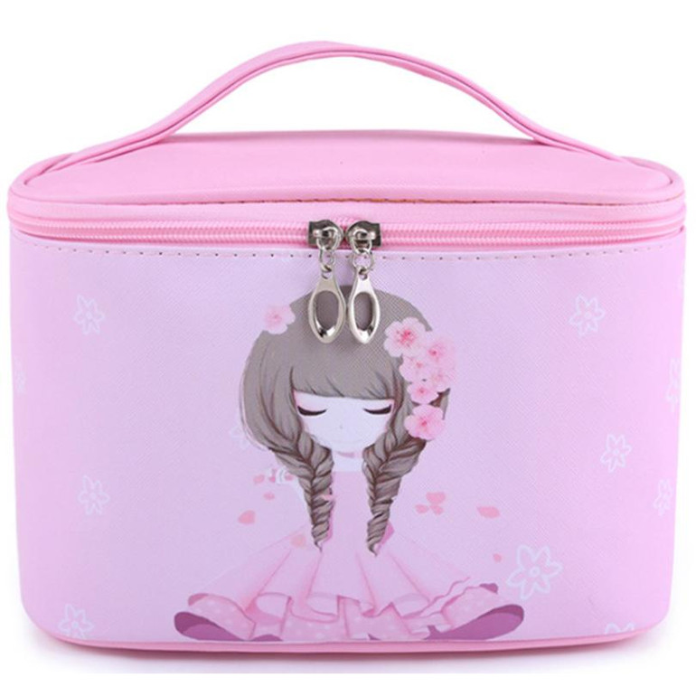 Character Girl High Capacity Cosmetic Bag High Quality Women Waterproof Travel Toiletry Bag Necessaire Make up Bags CQ111