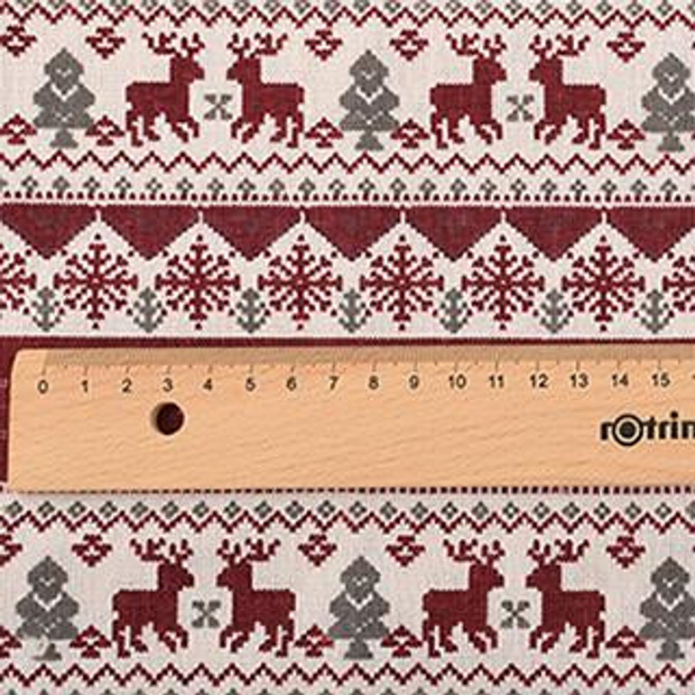 Chainho,Christmas Series,Printed Cotton Linen Fabric For DIY Quilting &amp; Sewing Sofa,Table Cloth,Curtain,Bag,Cushion Material