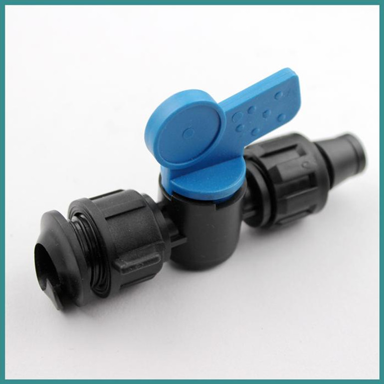 NuoNuoWell By-Pass Connector Valve 5pcs-pack For Soft Pipe 16MM Irrigation Drip Tape Line With Camlock
