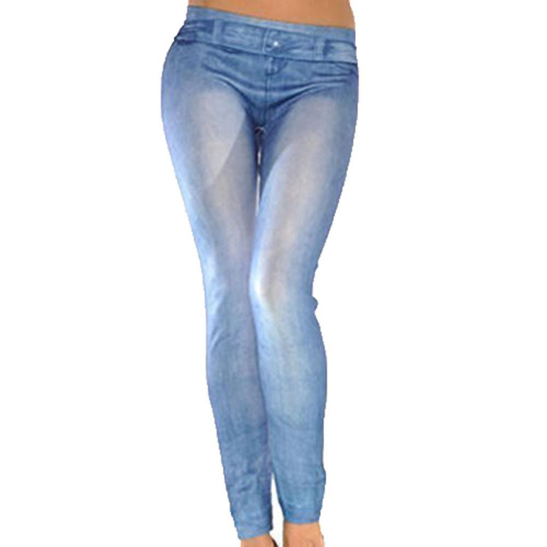 IMC Women Denim Jeans Skinny Leggings Stretch Pants Blue