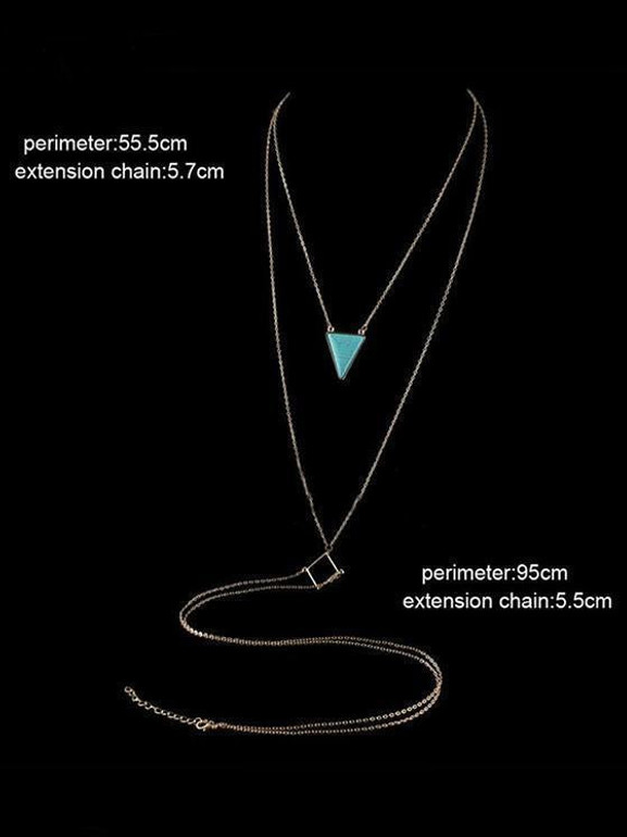 Bohemia Turquoise Halterneck Body Chain Accessories