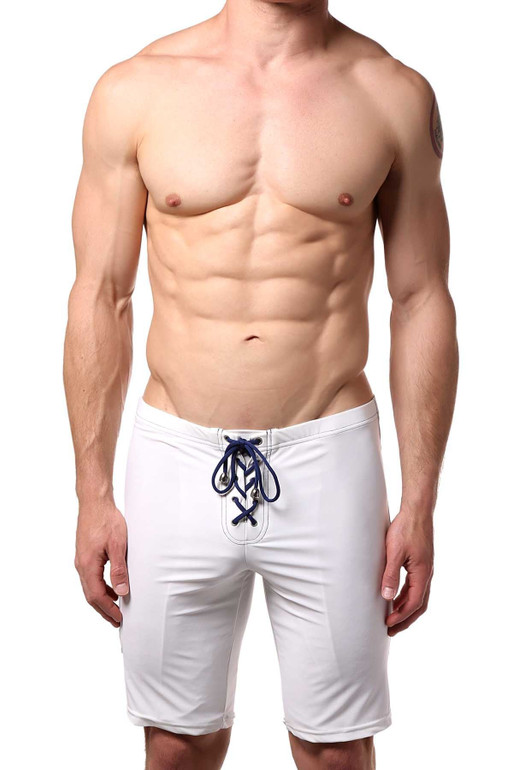 Body Tech White Coastguard Swim Runner Short