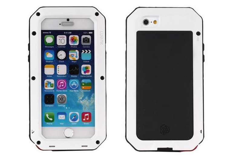 Waterproof Shockproof Aluminum Gorilla Metal Cover Case For Apple iPhone Models 4 4s 5 5s SE 6 6s 6/6s 7 plus + Tempered glass