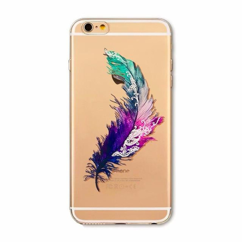 Phone Case For iPhone 6 6s 6sPlus 6Plus SE 5 5s Cover Flowers Girls Cat Cartoon Mandala Banana Panda Soft Silicone coque Capa