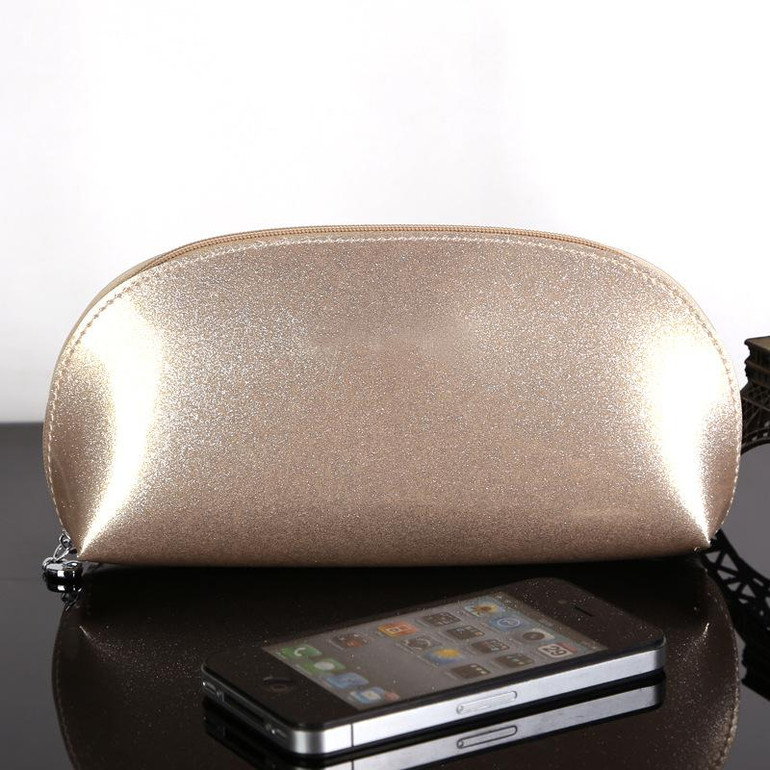 Patent leather makeup make up bags zipper cosmetic bag small pouch