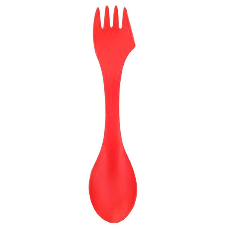 Fruit fork Portable scoop Fork Knife Creative forks 6Pcs Camping Hiking Utensils Spork Combo Gadget Cutlery Travel Color Random