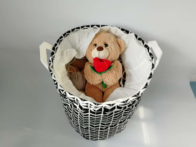 fashion design canvas laundry basket with PU handles ,laundry hamper,storage basket ,storage container ,storage organizer