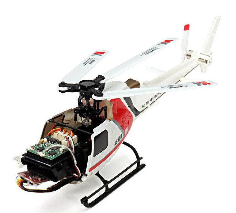 Original XK K123 6CH Brushless AS350 Scale 3D6G System RC Helicopter RTF Upgrade WLtoys V931