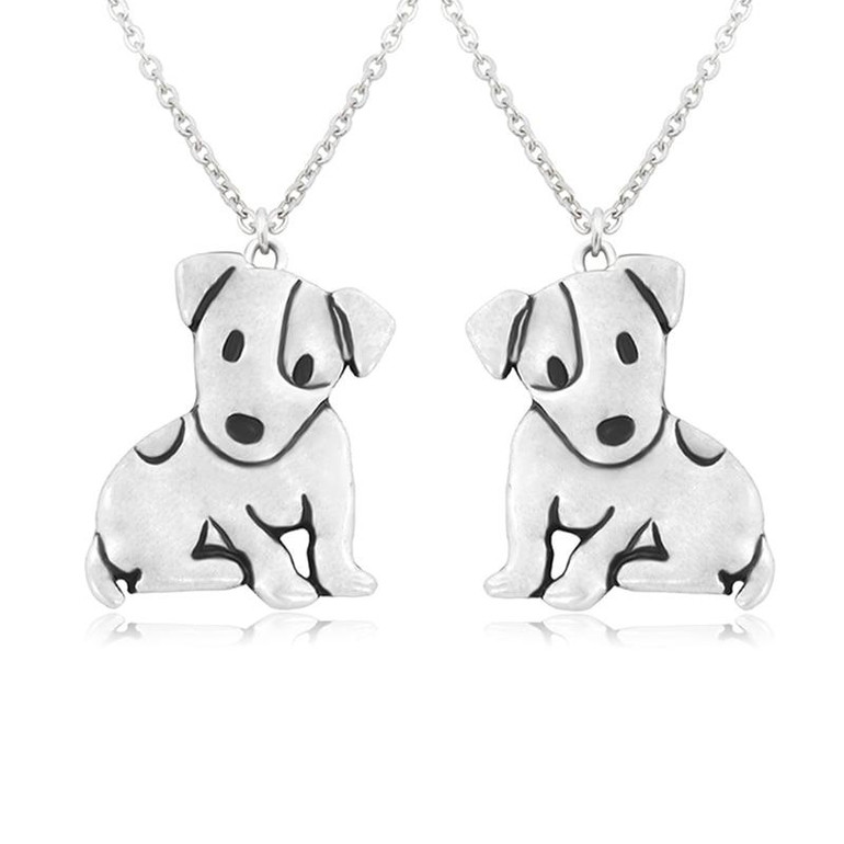 Cute Jack Russell Terrier Dog Pendant Necklace