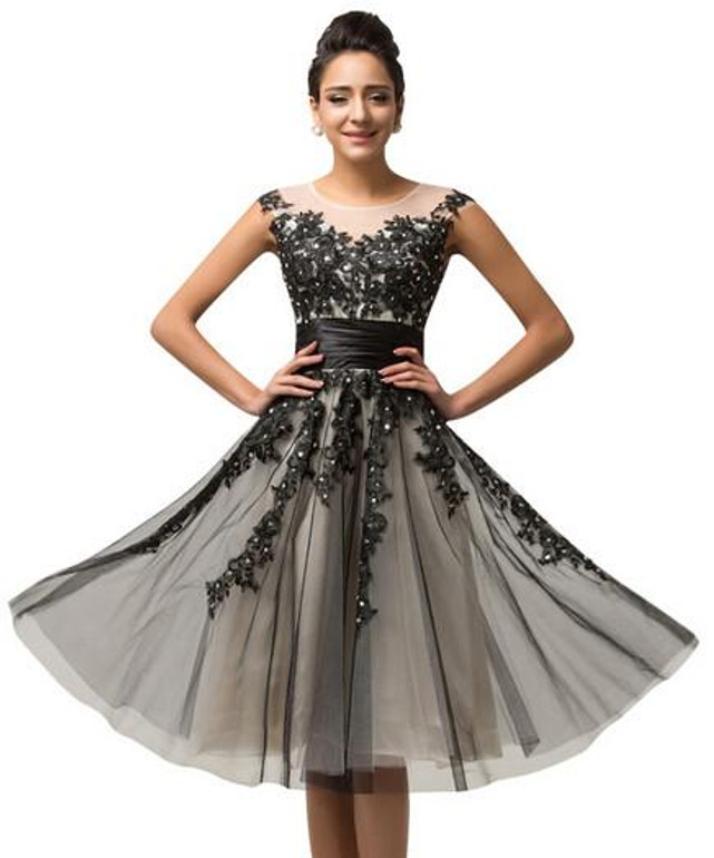 Grace Karin 2017 Soft Tulle Lace Long Black Appliques Evening Dresses Elegant Sequin Sleeveless Formal Evening Dress Party Gowns Grace Karin 2017 Soft Tulle Lace Long Black Appliques Evening Dresses Elegant Sequin Sleeveless Formal Evening Dress Party Gowns