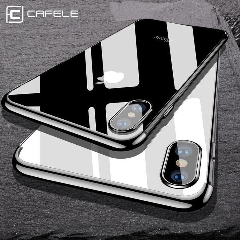 CAFELE soft TPU case for iPhone X cases ultra thin transparent plating shining case for iPhone X Mixed silicon cover