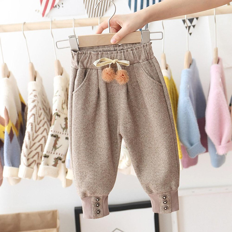 Girls Bottons Lace Tie Feet Pants Wholesale Little Girls Clothes Girls Bottons Lace Tie Feet Pants Wholesale Little Girls Clothes