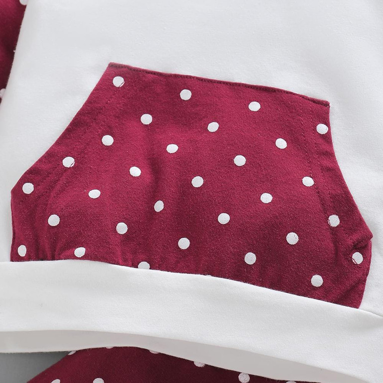 Baby Unisex Polka Dot Long Sleeve Top & Pants Baby Clothes Wholesale Supplier