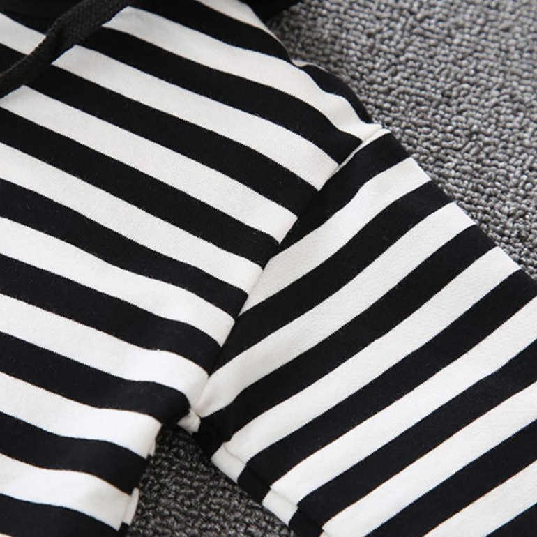 Kid Boys Stripe Hooded Top & Pants Baby Boys Clothing Wholesale