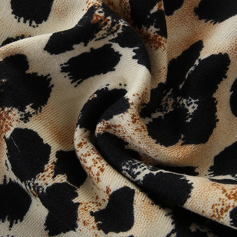 Girls Leopard Printed Long Sleeve T-shirt & Pants & Headband Wholesale